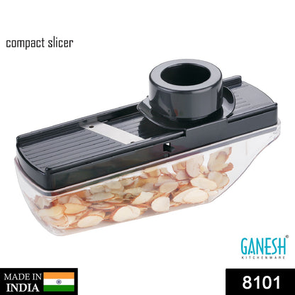8101 Ganesh Plastic Vegetable Slicer Cutter, Black DeoDap