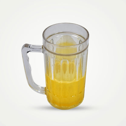 6832 420ml Large Beer Mug with Handle Crystal Clear Lead Free Mug Beer Mug, Beer Glass | Perfect for Home, Bars and parties-1Piece. JK Trends