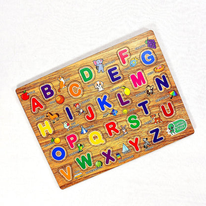 3495 Wooden Capital Alphabets Letters Learning Educational Puzzle Toy for Kids. Amd-Deodap
