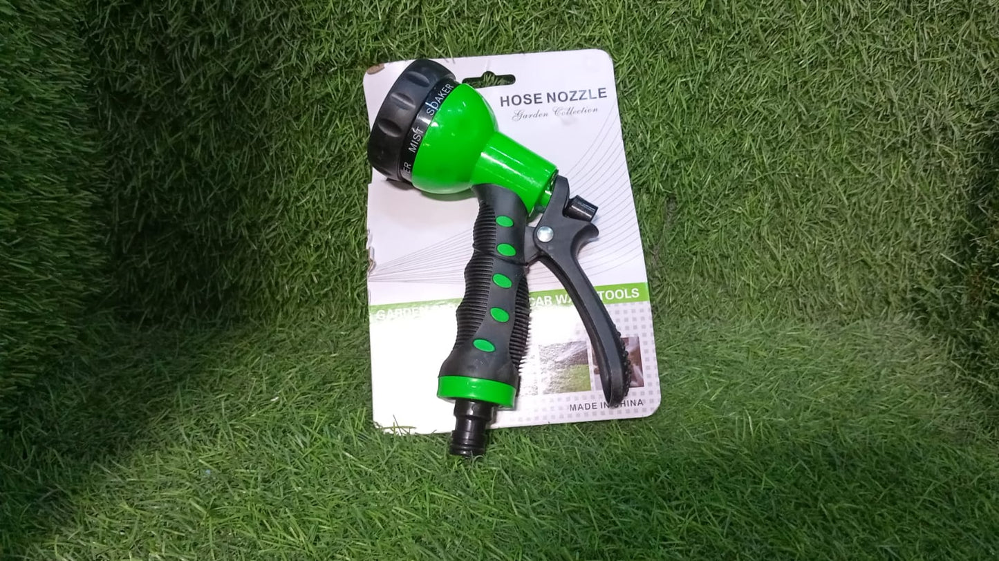 7441 Hose Nozzle Garden Hose Nozzle Hose Spray Nozzle with 8 Adjustable Patterns Front Trigger Hose Sprayer Heavy Duty Metal Water Hose Nozzle for Cleaning, Watering, Washing, Bathing