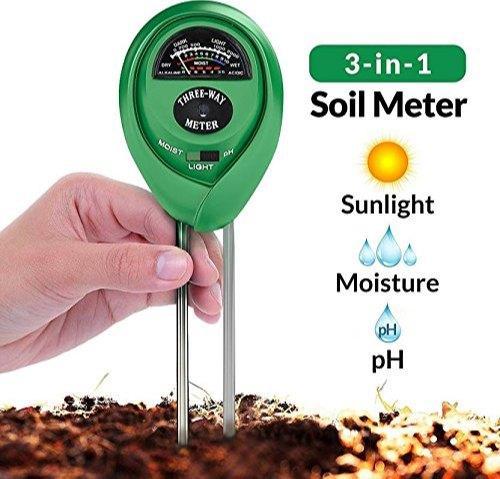 473 Soil Tester 3-in-1 Plant Moisture Sensor (Green) JK Trends