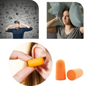 6185 Safety Ultra Soft Foam Ear Plugs Reusable Ear Plugs for Sleeping, Travel, Loud Noises, Work, Learning, Snoring (2 Pc Set)