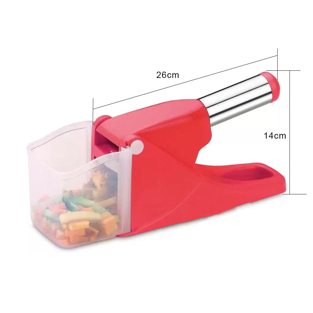 114 Virgin Plastic French Fry Chipser, Potato Chipser/Potato Slicer with Container JK Trends