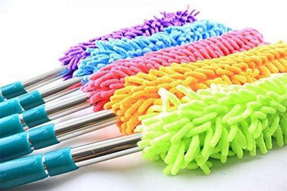 707 Multipurpose Microfiber Cleaning Duster With Extendable Telescopic Wall Hanging Handle DeoDap