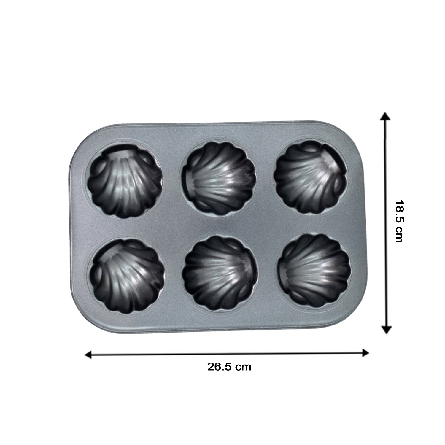 7076 6 slot Non-Stick Muffins Cupcake Pancake Baking Molds Tray DeoDap
