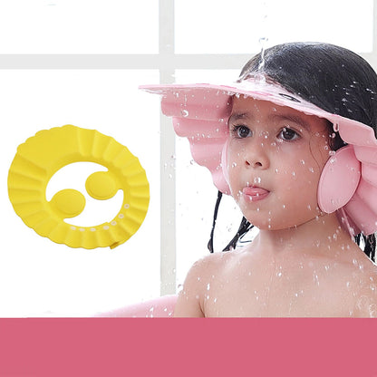 0378A Adjustable Safe Soft Bathing Baby Shower Cap DeoDap
