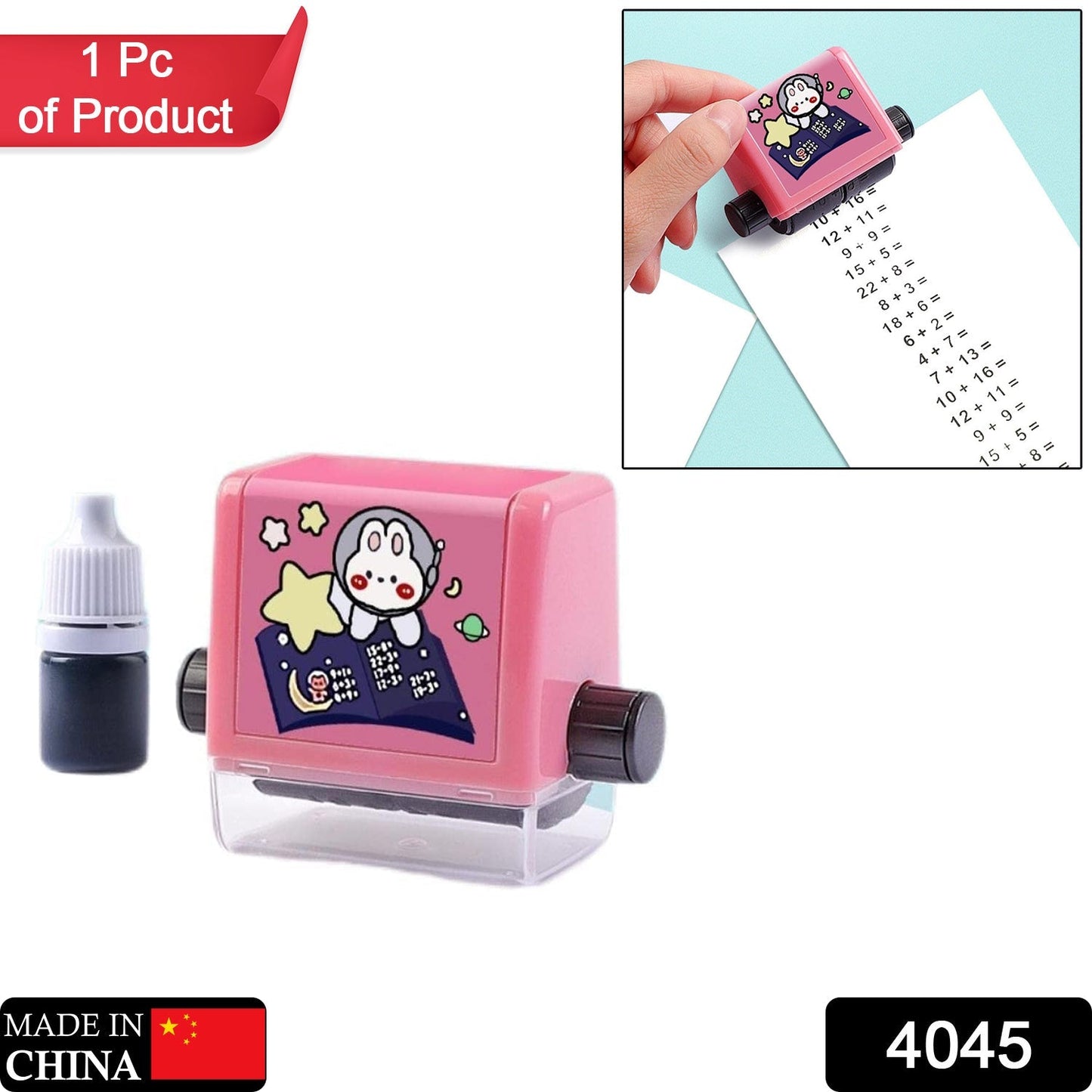 4045 Roller Digital Teaching Stamp, Addition and Subtraction Roller Stamp DeoDap