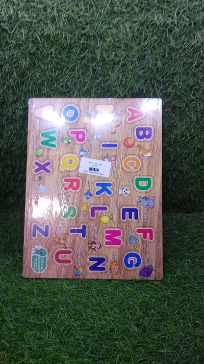 3495 Wooden Capital Alphabets Letters Learning Educational Puzzle Toy for Kids.