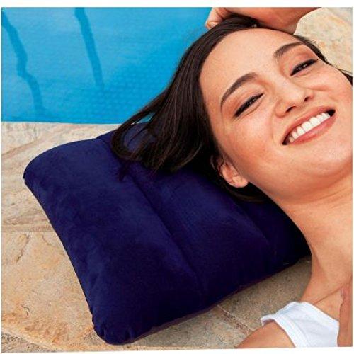 510 Velvet Air Inflatable Travel Pillow (Blue) JK Trends