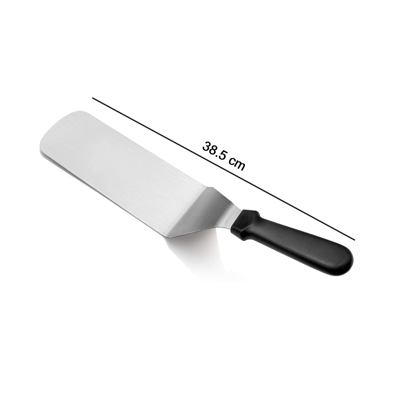 2441 Stainless steel Spatula with Black Handle. DeoDap