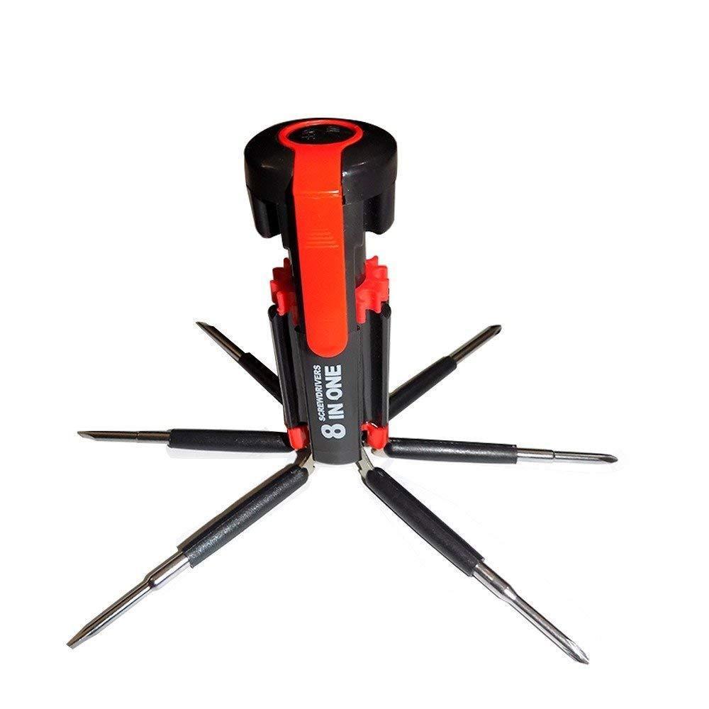 8 in 1 Multi-Function Screwdriver Kit with LED Portable Torch JK Trends