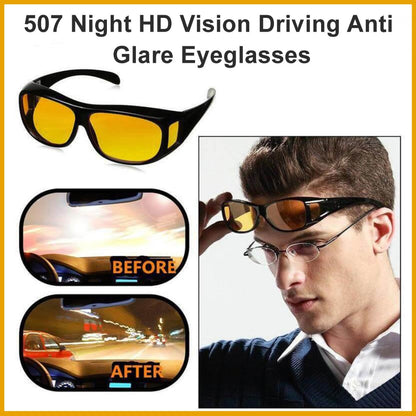 0507 Night HD Vision Driving Anti Glare Eyeglasses Gambit