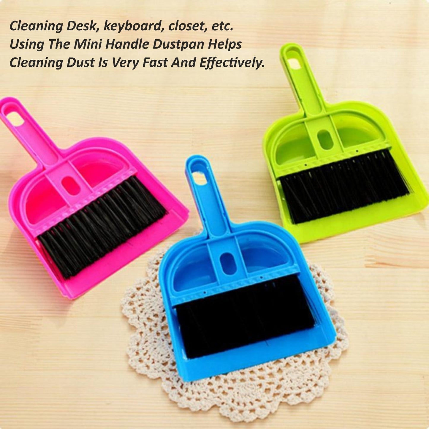 2213 Mini Dustpan with Brush Broom Set for Multipurpose Cleaning - 2 pcs JK Trends