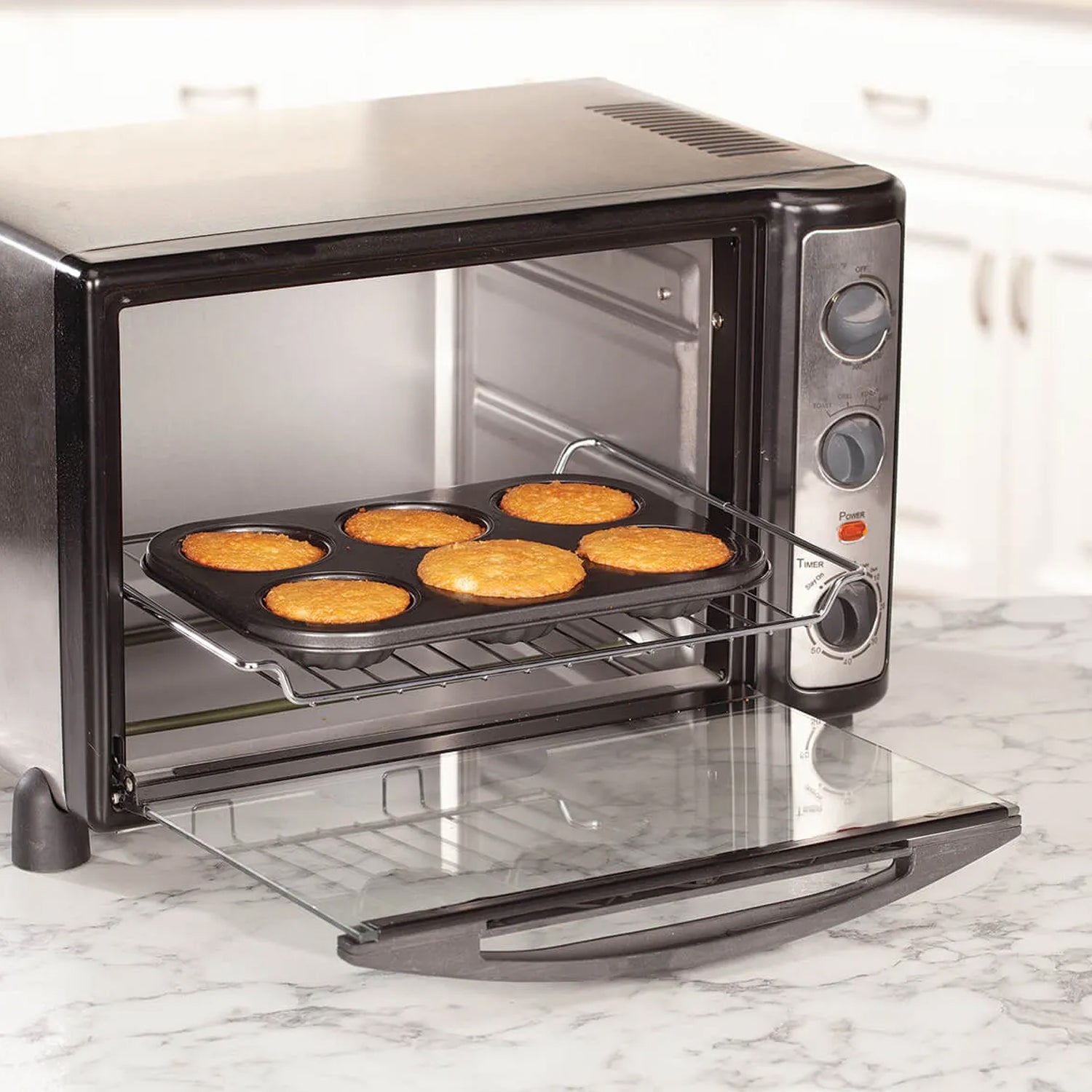 7076 6 slot Non-Stick Muffins Cupcake Pancake Baking Molds Tray DeoDap