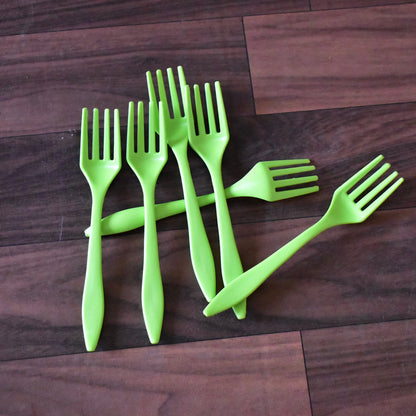 2839 Small plastic 6pc Serving Fork Set for kitchen DeoDap