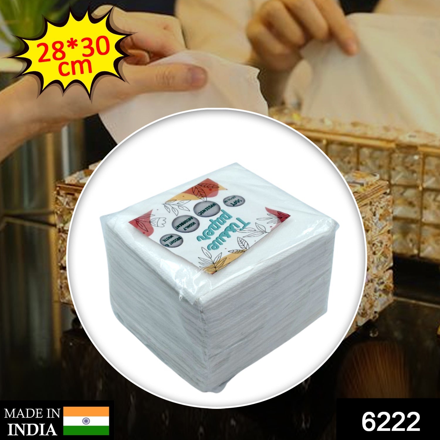 6222 Tissue Paper For Wiping And Cleaning Purposes Of Types Of Things. DeoDap