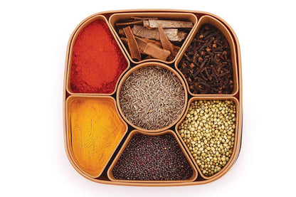 2198 Masala Rangoli Box Dabba for keeping Spices DeoDap