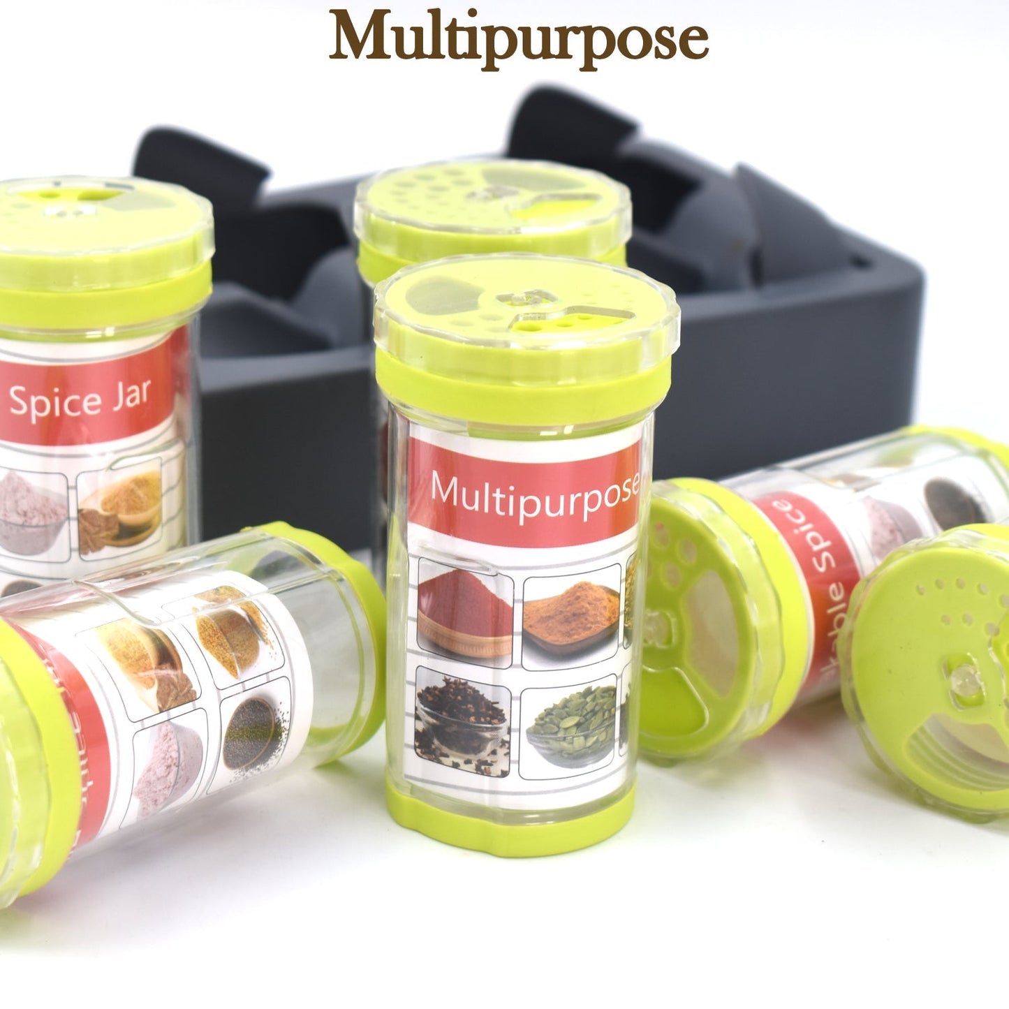 2865 Multipurpose Revolving Plastic Spice Rack DeoDap