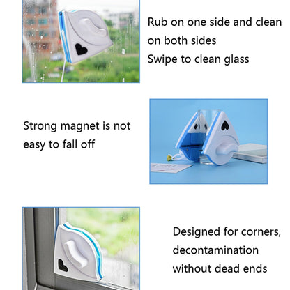 4976 Double face glass cleaner Window Squeegee, Magnetic Window Washing Equipment. DeoDap