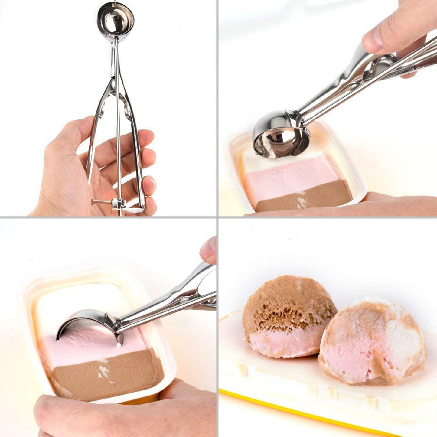 2523 Ice Cream Serving Spoon Scooper (Stainless Steel) JK Trends