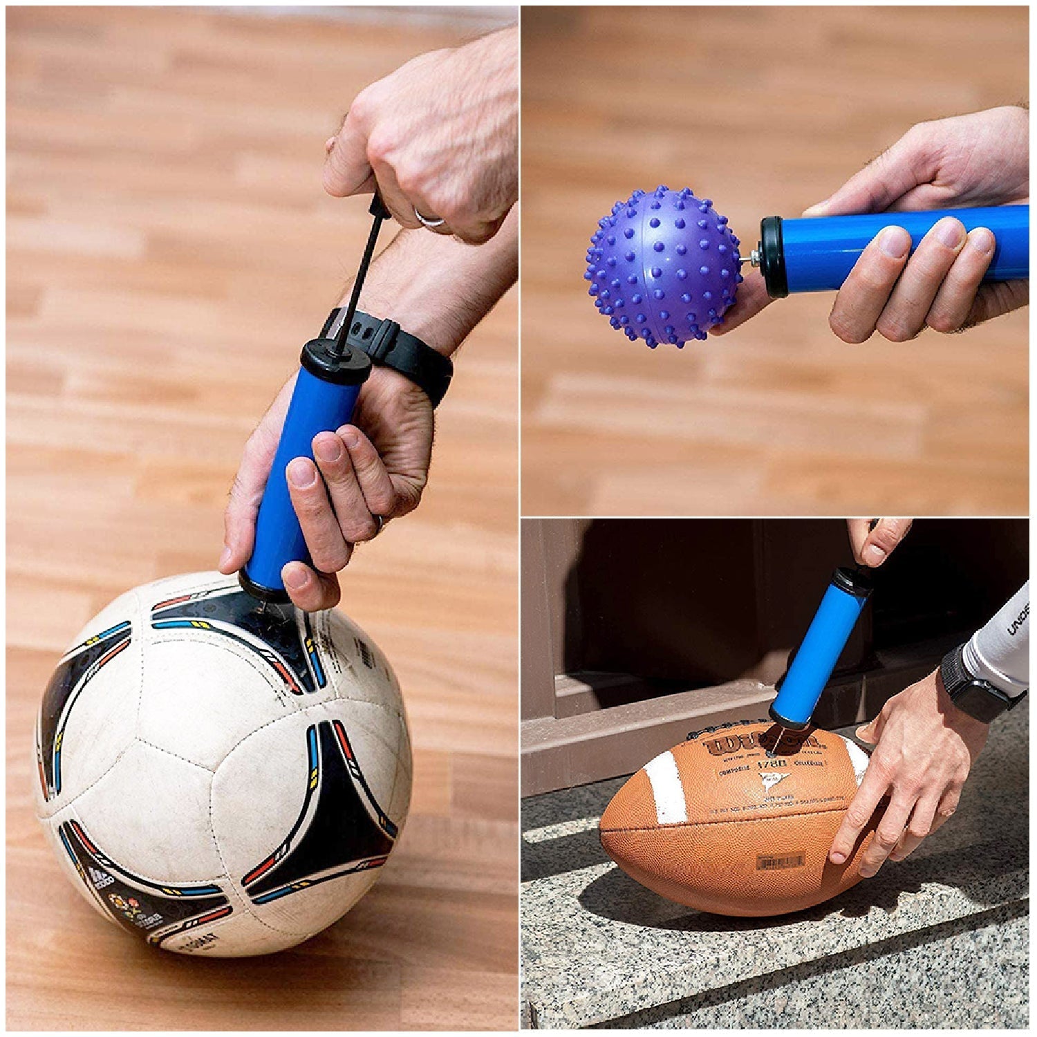 9057 Sports Plastic Pump for Soccer, Basketball, Football, Volleyball Ball . DeoDap