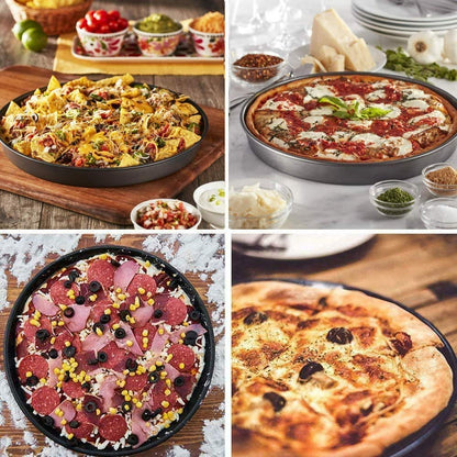 2208 Steel Non-Stick Round Plate Cake Pizza Tray Baking Mould JK Trends