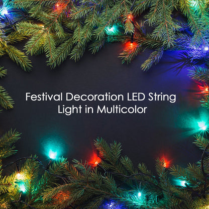 8332 Festive 3 Meter Festival Decoration Led String Light, Diwali Light for Indoor and Outdoor Uses in All Ocassion Birthday Party Multicolor Light  (15L 3mtr)