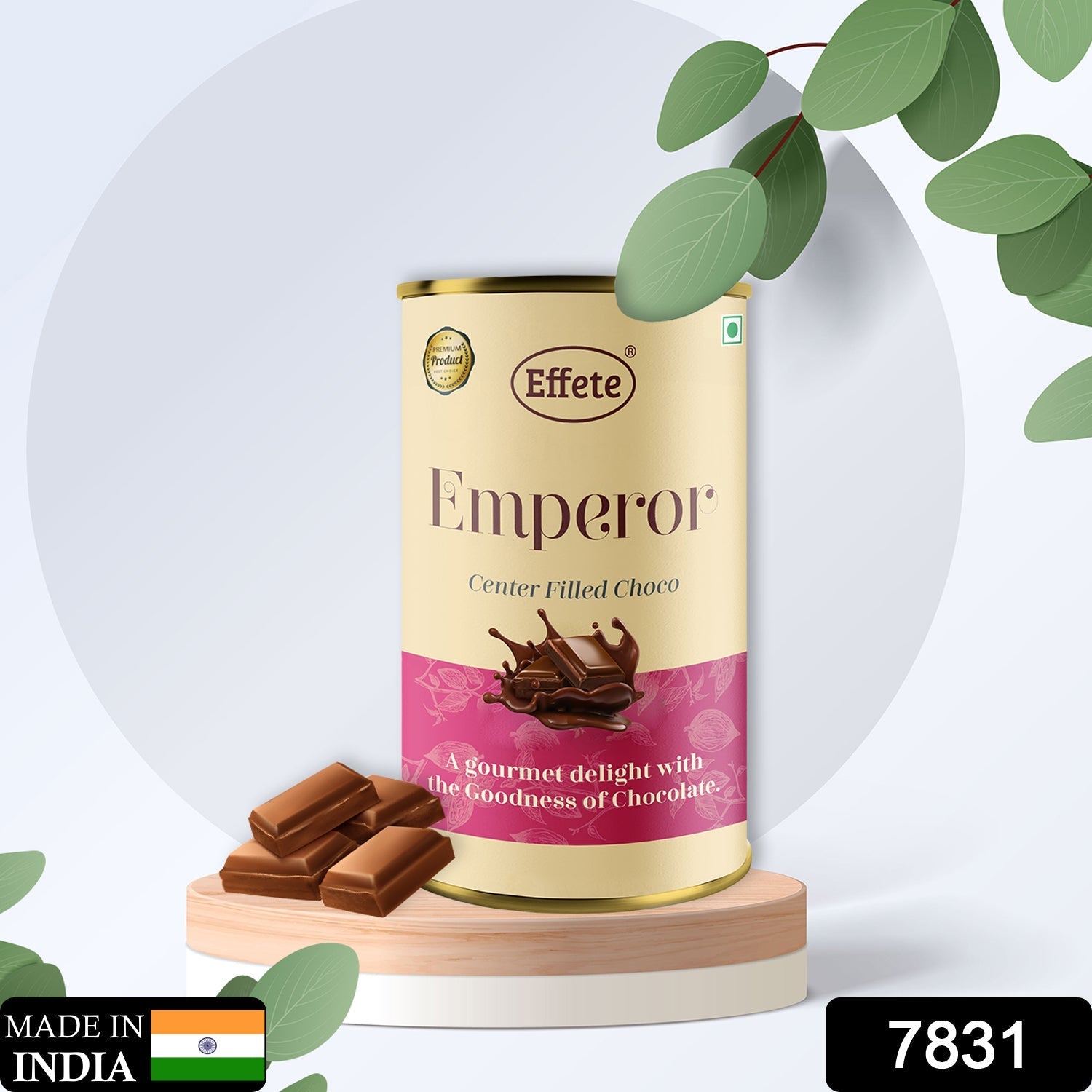 7831 Effete Center Filled Chocolate Emperor | Premium Chocolate | Cream Color Gift Pack. DeoDap
