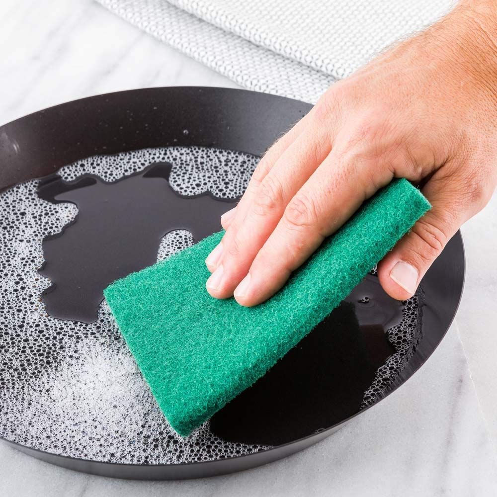 3438 Scrub Sponge Cleaning Pads Aqua Green (Pack Of 6) JK Trends