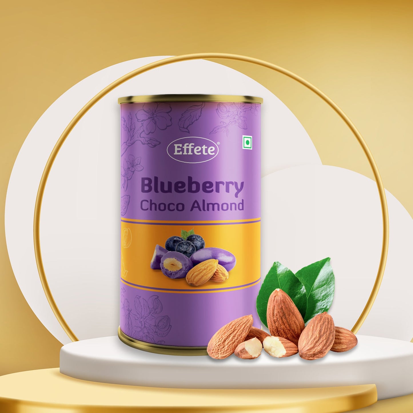 7835 Effete Blue Berry Choco Almond Chocolate (96 Gm)
