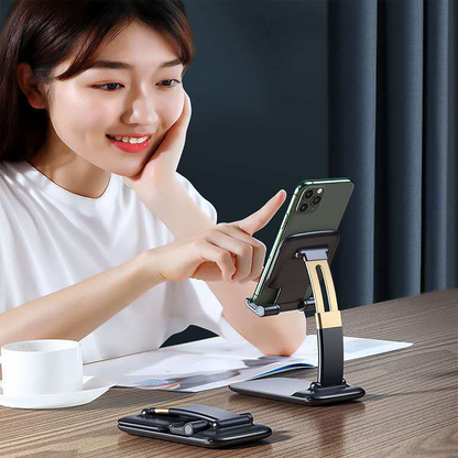 1286A Phone Holder for Table, Foldable Universal Mobile Stand for Desk DeoDap