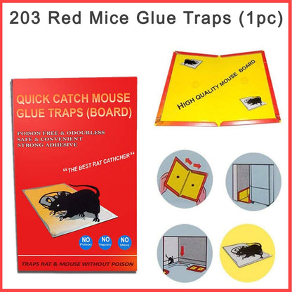 203 Red Mice Glue Traps (1pc) JK Trends