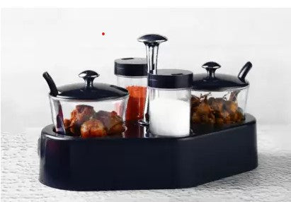 8122 Ganesh rendy Condiment set For Kitchen Transparent jar For Easy To Access Spice 1 Piece Spice Set  (Plastic) DeoDap