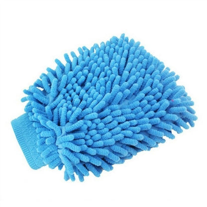 4917 Microfiber Wash and Dust Chenille Mitt Cleaning Gloves DeoDap