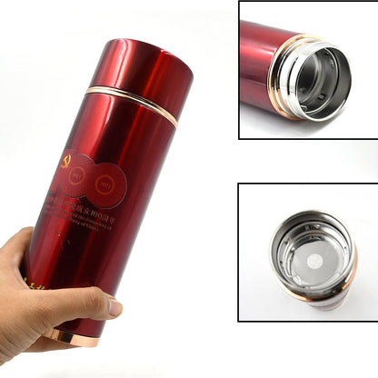 6973 Double Stainless Steel Wall Smart Flask Vacuum Insulated Water Bottle | Perfect for Hot and Cold Drinks | for Campaign Travelling (450ml)