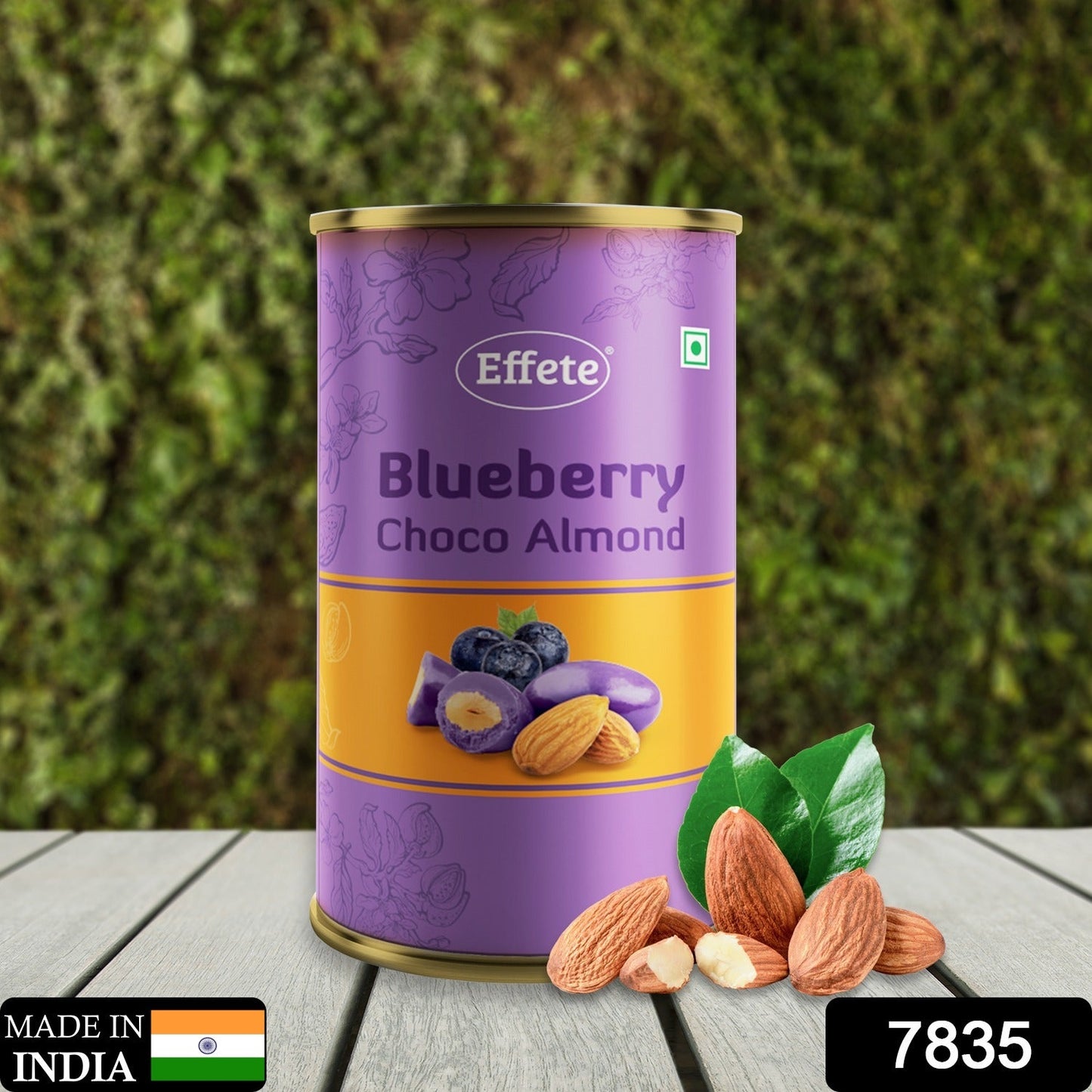 7835 Effete Blue Berry Choco Almond Chocolate (96 Gm)