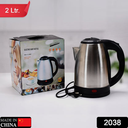 2038 Electric Kettle | Super fast Boiling | 2Litres | Water Tea Coffee Instant Noodles Soup