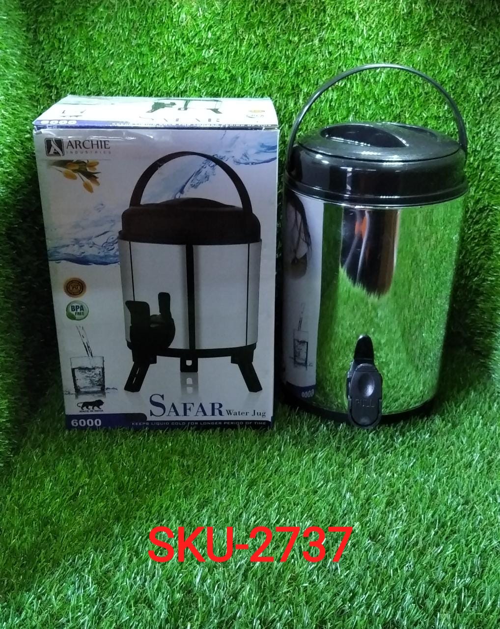 2737 6 Ltr Water Jug used to store and serve water and some other beverages also in all kinds of household and official places etc. DeoDap