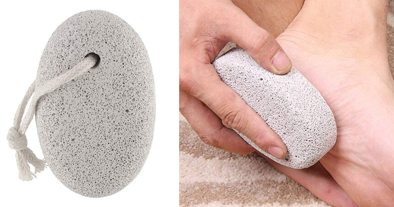 1252 Oval Shape Stone Foot, Heel Scrubber For Unisex Foot Scrubber Stone JK Trends