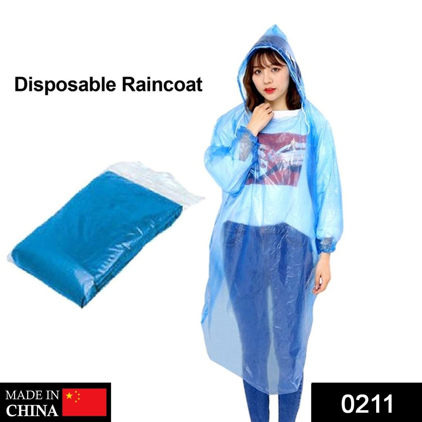 0211 Disposable Easy to Carry Raincoat